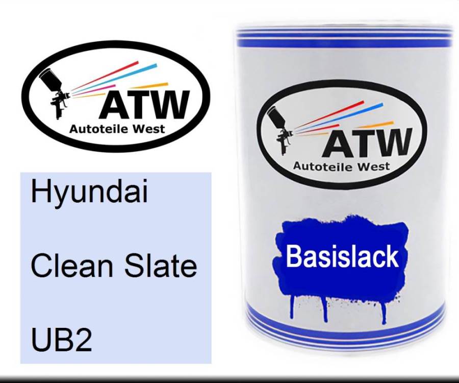 Hyundai, Clean Slate, UB2: 500ml Lackdose, von ATW Autoteile West.